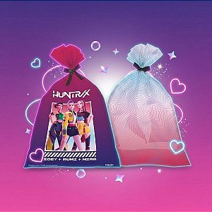 SACOLA PLASTICA GUERREIRAS DO K-POP C/8