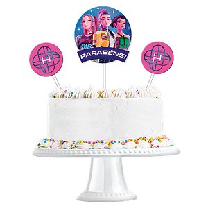 TOPO BOLO GUERREIRAS DO K-POP C/3