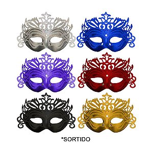 MASCARA CARNAVAL C/GLITTER SORTIDA