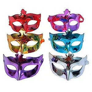 MASCARA CARNAVAL METALIZADA SOTIDA