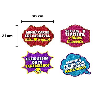 PLACA CARNAVAL FOTOS C/4