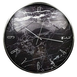 RELOGIO PAREDE YN 30CM MARMORIZADO
