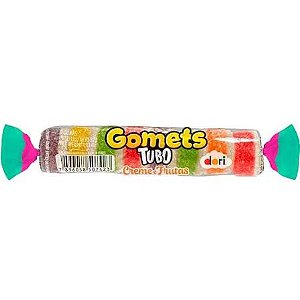 BALA GOMA GOMETS TUBO C/30 CREME FRUTAS - DORI