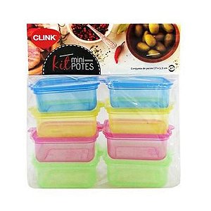 JG MINI POTES RETANGULARES C/8