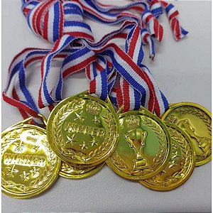 MEDALHA DOURADA C/6