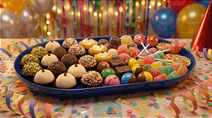 BANDEJA OVAL POP 22X13CM AZUL ESCURO - PRODUFEST