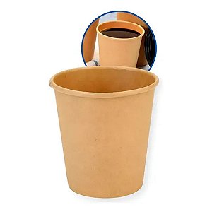COPO PAPEL 180ML KRAFT C/25