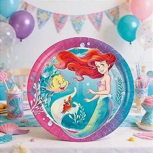 PRATO 18CM ARIEL DISNEY C/8 - REGINA