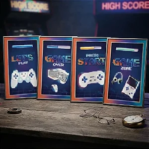 QUADRO DECORATIVO GAMES C/4 - FESTCOLOR