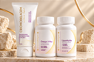 Combo 3 | Creme Modulador + Ômega 3 + LipoActiv