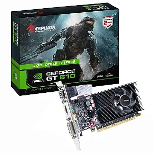 PLACA DE VÍDEO 2GB GT-610 NVIDIA ( KDGT610-2GD3/64B ) DDR3/HDMI/DVI/64BITS - KEEPDATA