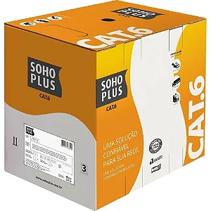 Cabo de Rede LAN Furukawa SohoPlus CAT6 U/UTP CMX – Caixa com 305 Metros