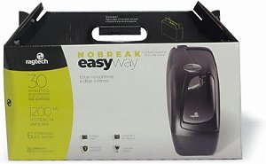 RAGTECH – Nobreak New Easy Way NEW 1200 – 1.200VA/600W – 1 bateria 12V/7Ah – Bivolt – 6 tomadas – Modelo 4137