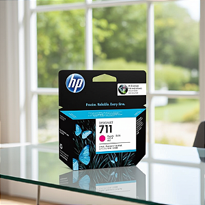 Cartucho de Tinta HP 711 80ml Preto Original CZ133AB HP - CX 3 UN