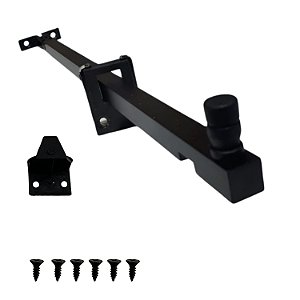 Trava limitadora janela basculante maxim ar reforçada preta 40cm