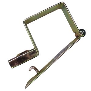 Trava portão de garagem reforçada com porta cadeado 7,5cm x 8,5cm