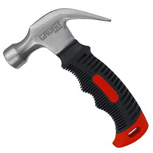Martelo de cabo curto profissional emborrachado 23mm Gadan