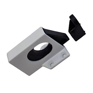 Fecho gatilho para esquadrias janelas de madeira ou alumínio cor branco