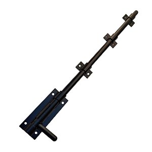 Ferrolho de alumínio para porta portão esquadria 40cm cor preto