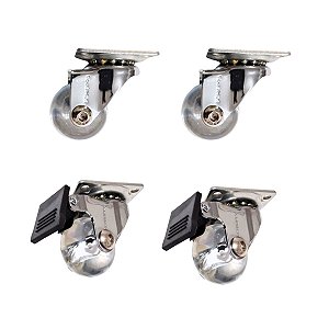 Rodizio rodinha de gel giratório móveis máquinas carrinhos 35mm com 4 Pçs