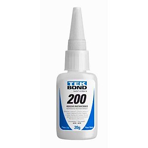 Cola instantânea Tekbond 200 alta viscosidade moveis tecido artesanato 20g