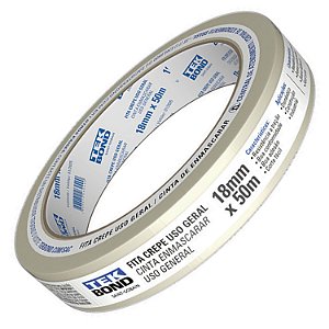 FITA CREPE TEK BOND 18MM X 50MT