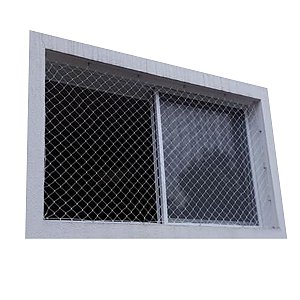 Rede de proteção para janela criança gatinho 1,80m x 1,00m