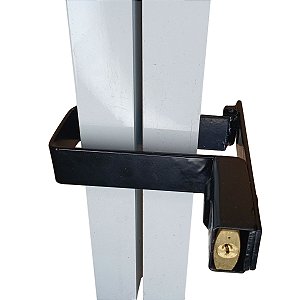 Trava portão de garagem reforçada para cadeado 30mm medida 5cm x 12cm