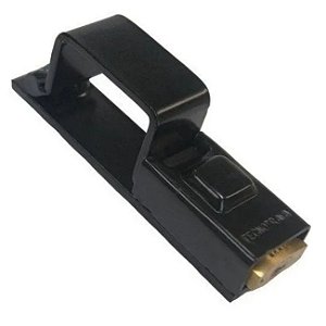 Trava para portão reforçada com porta cadeado 5cm x 3,5cm Tecnotrava