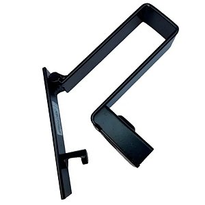 Trava para portão reforçada de aço com porta cadeado de 12cm x 4cm