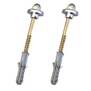 Parafuso de latão para pias e lavatórios com bucha 8mm não enferruja