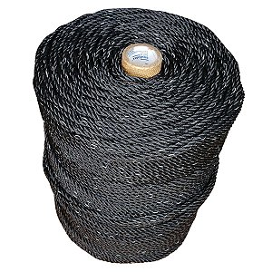 Corda rede de proteção de polietileno preta 4mm Equiplex 50m