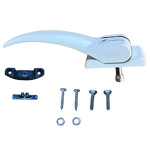 FECHO MACANETA INJETADO S/ CHAVE (ESQUERDO) - BRANCO - PINO 24MM FMA133