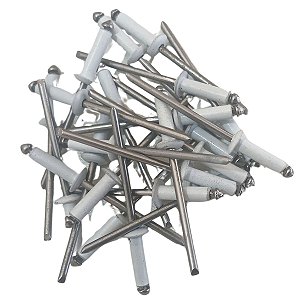 Rebite de alumínio branco pop de repuxo 3.2mm x 12mm 200 unidades