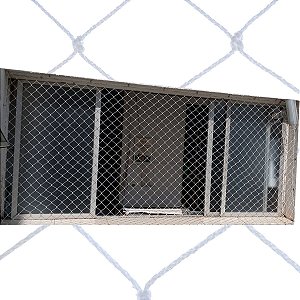 Rede de proteção de criança para janela 2,00x1,20m cor cristal
