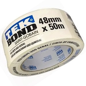 Fita crepe para pintura Tekbond 48mm com 50 metros