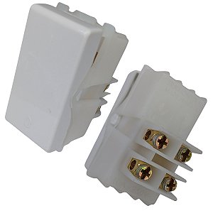 Módulo interruptor bipolar simples 10A 250V Tramontina Branco