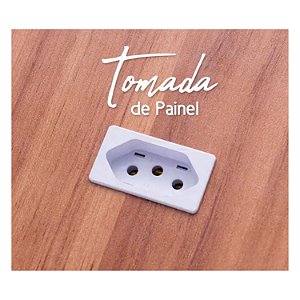 TOMADA PAINEL PLANA 20A BRANCA C/RABICHO