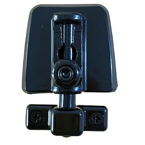Trinco janela vidro temperado fecho 1335 preto kit completo