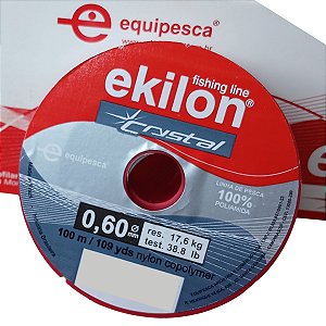 Linha De Pesca Artesanato Fio Nylon 060mm Ekilon 100 Metros Cristal