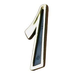 Numero para porta de apartamento colonial dourado 1