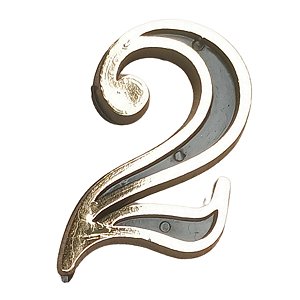 Numero para porta de apartamento colonial dourado 2