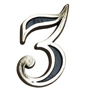 Numero para porta de apartamento colonial dourado 3