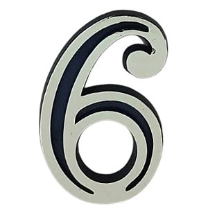 Numero para porta de apartamento colonial dourado 6