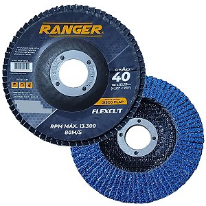 Disco flap grão 40 lixa desbaste limpeza lixa para esmerilhadeira