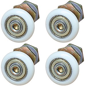 Roldana de box vidro 8mm janela porta rolamento blindado 4 pçs