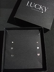 Brinco Trio Coração