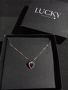 Colar Coração Vermelho