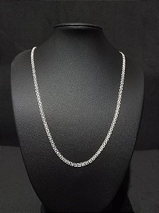 Corrente Bismak 60 cm em Prata 925