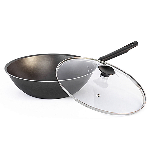 FRIGIDEIRA WOK TRAMONTINA GRAFITE 24 COM TAMPA